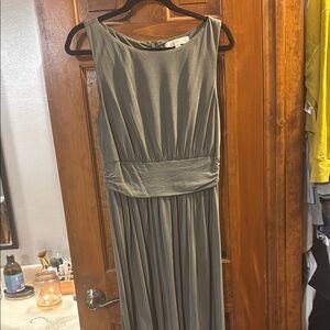 LOFT Olive Maxi Dress